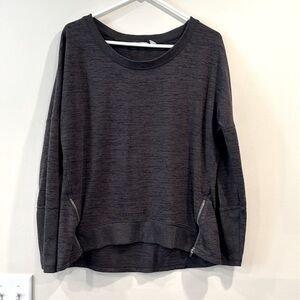 🔥Athleta Gray  Sweater with Zipper Accents🔥